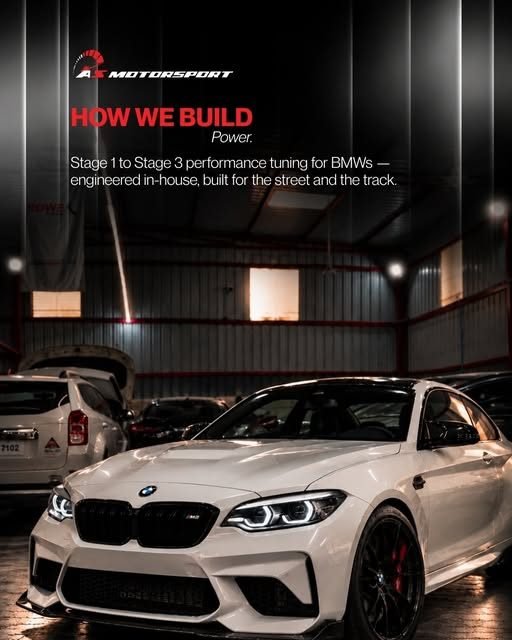 Instagram post: How we build power — Stage 1 to 3 tuning for BMWs